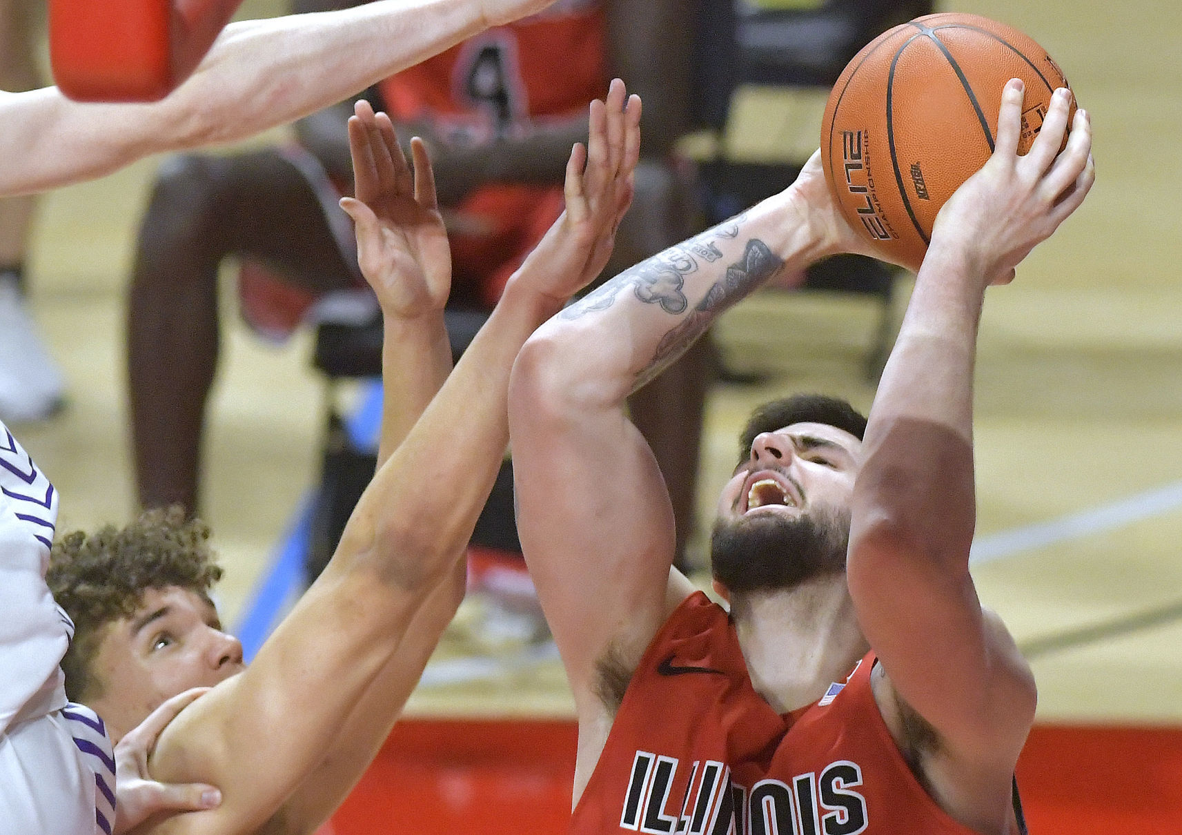 Foul under the basket